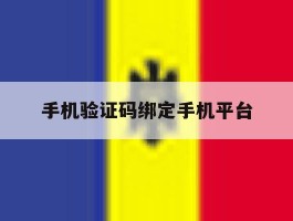 手机验证码绑定手机平台