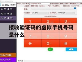 接收验证码的虚拟手机号码是什么