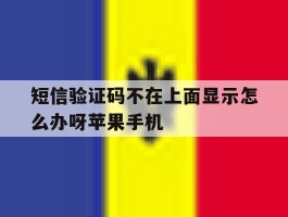 短信验证码不在上面显示怎么办呀苹果手机
