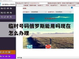 临时号码俄罗斯能用吗现在怎么办理