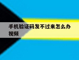 手机验证码发不过来怎么办视频