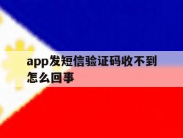 app发短信验证码收不到怎么回事