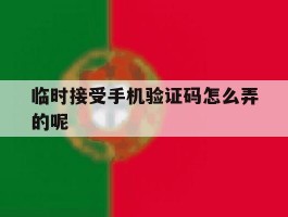 临时接受手机验证码怎么弄的呢