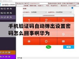 手机验证码自动弹出设置密码怎么回事啊华为的简单介绍