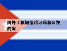 国外手机短信验证码怎么发的呢