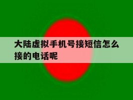 大陆虚拟手机号接短信怎么接的电话呢的简单介绍