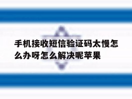 手机接收短信验证码太慢怎么办呀怎么解决呢苹果的简单介绍