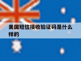 美国短信接收验证码是什么样的