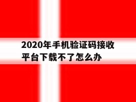 2020年手机验证码接收平台下载不了怎么办