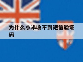 为什么小米收不到短信验证码