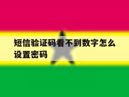 短信验证码看不到数字怎么设置密码