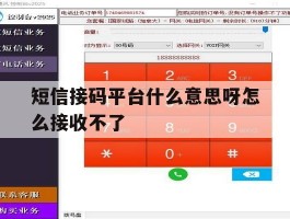短信接码平台什么意思呀怎么接收不了