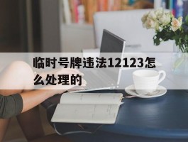 临时号牌违法12123怎么处理的