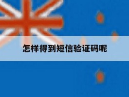 怎样得到短信验证码呢