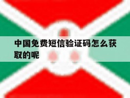 中国免费短信验证码怎么获取的呢