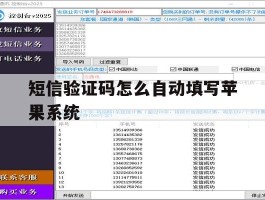 短信验证码怎么自动填写苹果系统