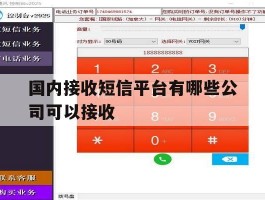 国内接收短信平台有哪些公司可以接收
