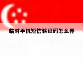 临时手机短信验证码怎么弄