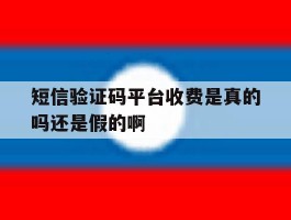 包含短信验证码平台收费是真的吗还是假的啊的词条