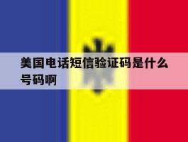 美国电话短信验证码是什么号码啊