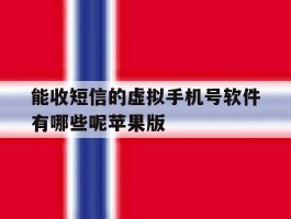 关于能收短信的虚拟手机号软件有哪些呢苹果版的信息