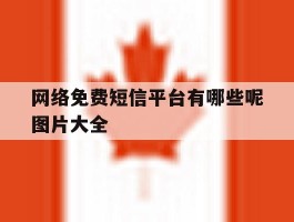 网络免费短信平台有哪些呢图片大全