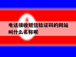 电话接收短信验证码的网站叫什么名称呢