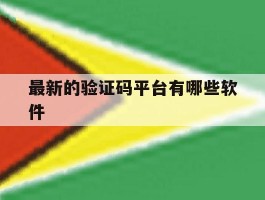最新的验证码平台有哪些软件