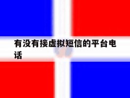 有没有接虚拟短信的平台电话