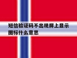 短信验证码不出现屏上显示图标什么意思
