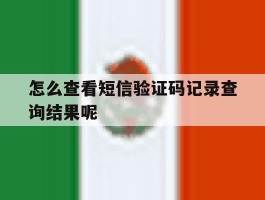 关于怎么查看短信验证码记录查询结果呢的信息