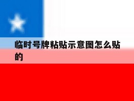 临时号牌粘贴示意图怎么贴的