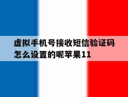 包含虚拟手机号接收短信验证码怎么设置的呢苹果11的词条