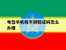 电信手机收不到验证码怎么办理
