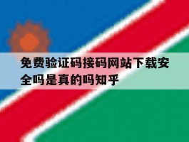免费验证码接码网站下载安全吗是真的吗知乎的简单介绍