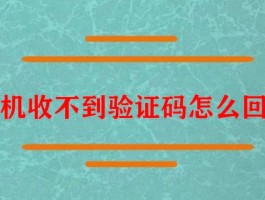 手机验证码收不到信息怎么回事儿呢视频