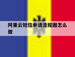 阿里云短信申请流程图怎么做