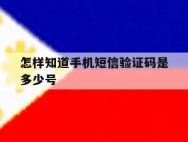 怎样知道手机短信验证码是多少号
